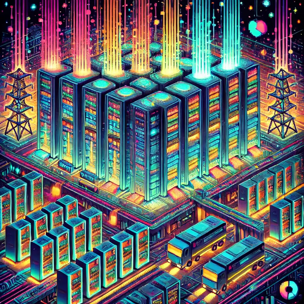 11 No-BS Plays for metaverse server farm REITs (from an operator who’s tripped on all the cables) 2 Pixel art of a futuristic metaverse server farm REITs hub, with glowing servers, power lines, and interconnection revenue streams.