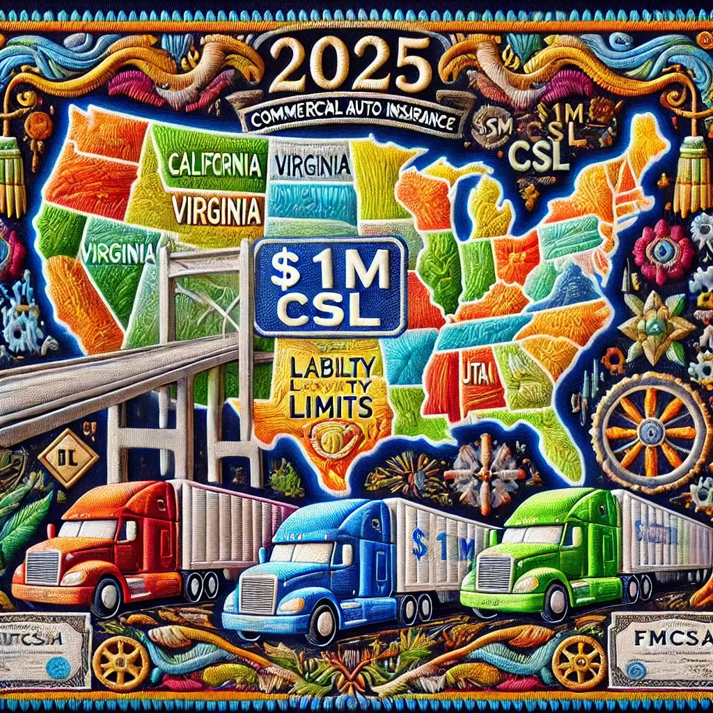 GEICO commercial auto state minimum liability 2025.