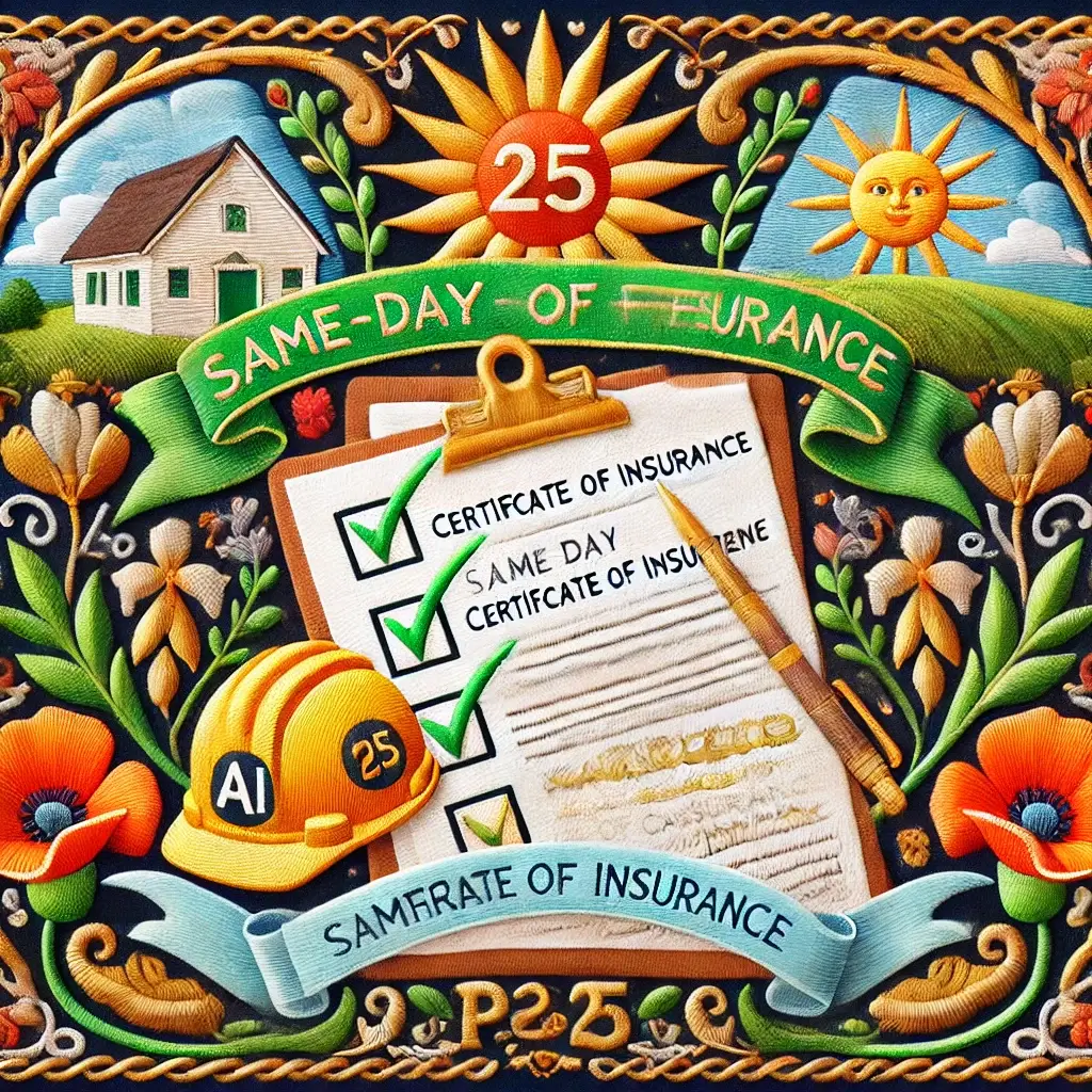 Same-Day COI California.