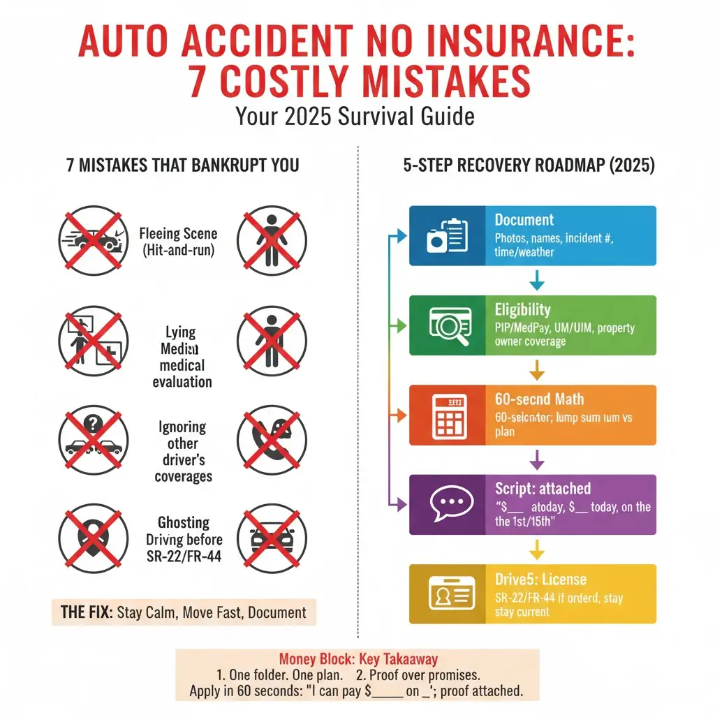 Auto Accident No Insurance: 7 Costly Mistakes That Could Bankrupt You in 2025 3 auto accident no insurance