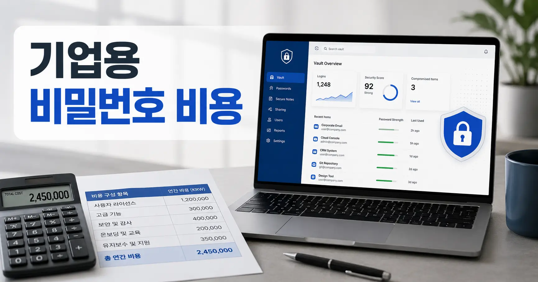 기업용 비밀번호 관리 프로그램 가격