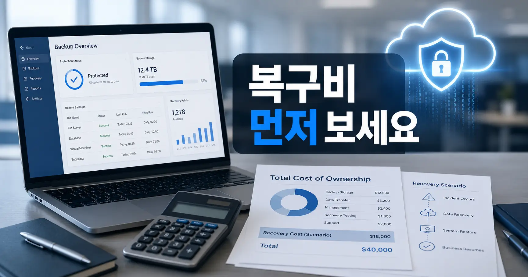 기업용 클라우드 백업 가격 비교