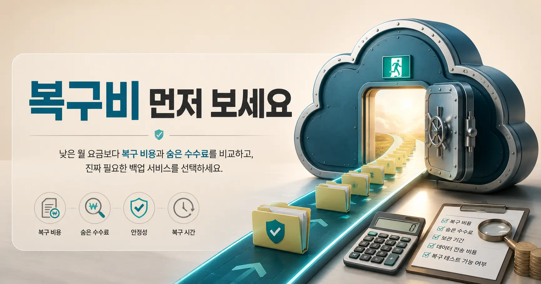 사업자용 클라우드 백업 가격 비교-싼 월요금보다 복구비를 먼저 보세요 4 기업용 클라우드 백업 가격 비교