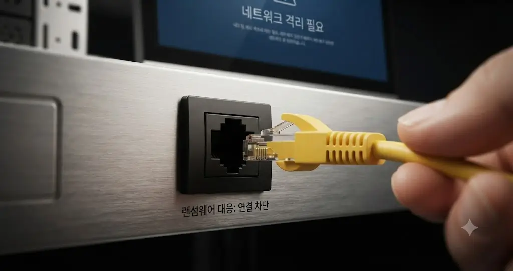 랜섬웨어 감염 컴퓨터 전원 종료