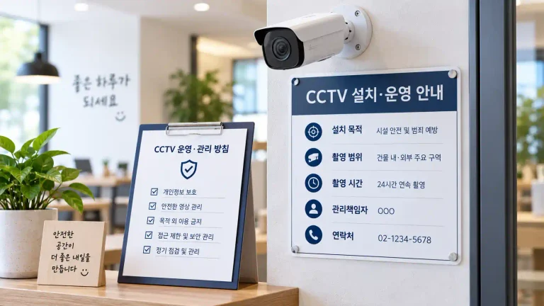 CCTV 설치 안내판